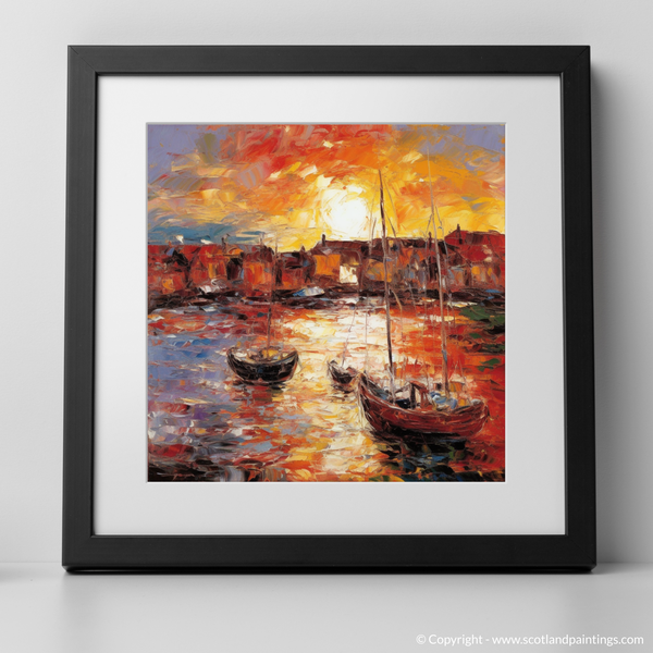 Framed version of Lybster Harbour