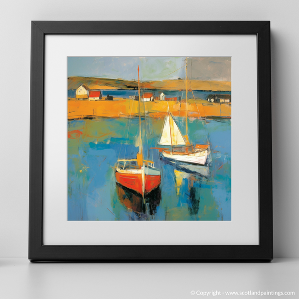 Framed version of Port Ellen Harbour