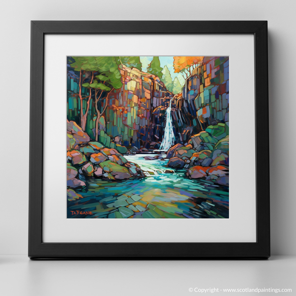 Framed version of Falls of Tarf