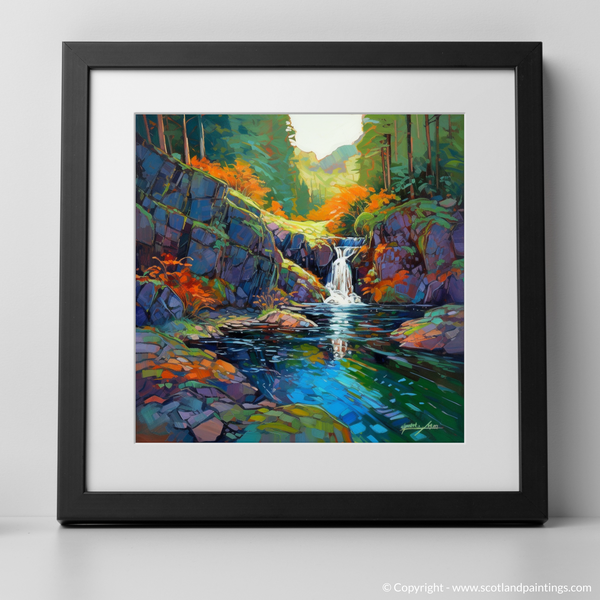 Framed version of Falls of Tarf