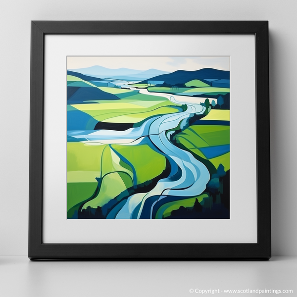 Framed version of River Leven