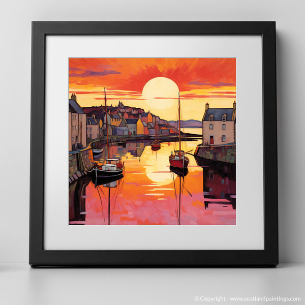 Framed version of Macduff Harbour