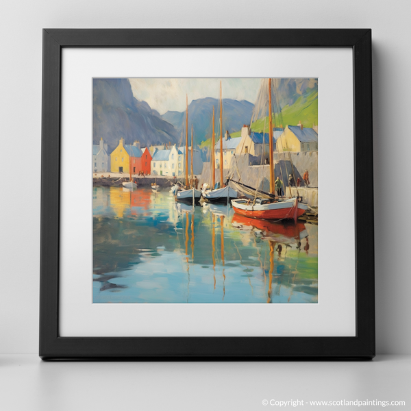 Framed version of Portree Harbour