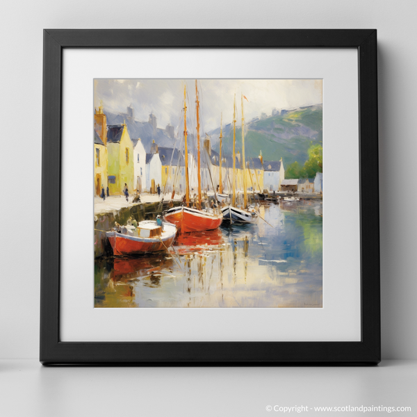 Framed version of Portree Harbour