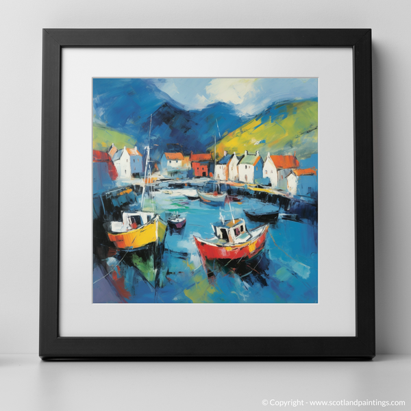 Framed version of Portree Harbour