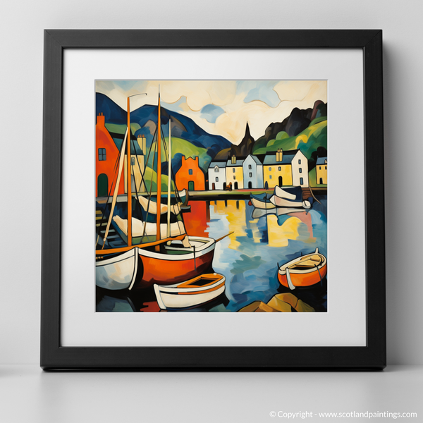 Framed version of Portree Harbour