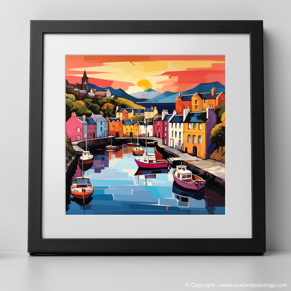 Framed version of Portree Harbour