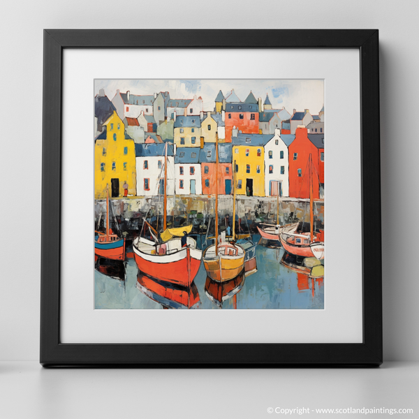 Framed version of Portree Harbour