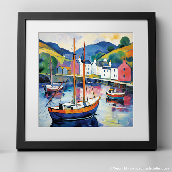 Framed version of Portree Harbour