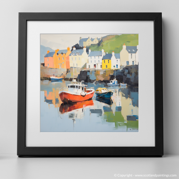 Framed version of Portree Harbour