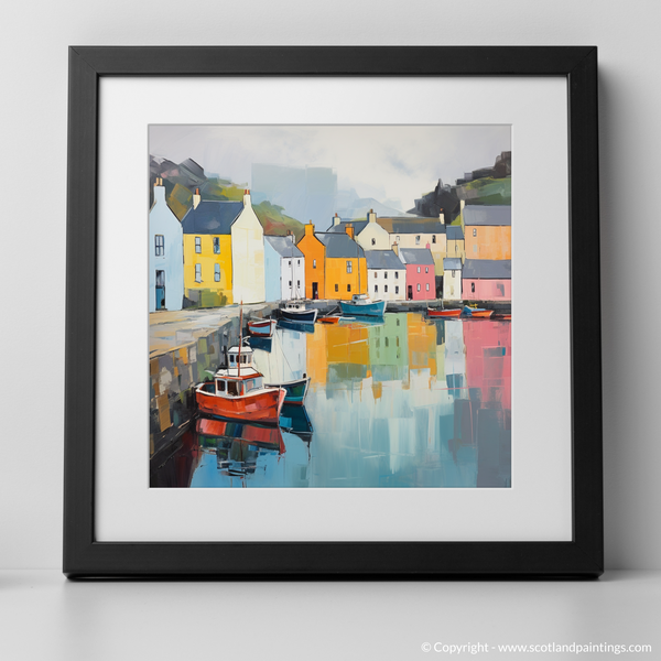 Framed version of Portree Harbour