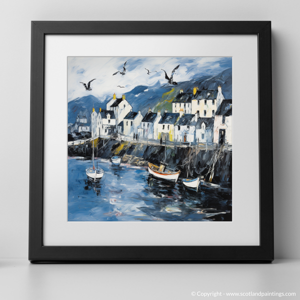 Framed version of Portree Harbour