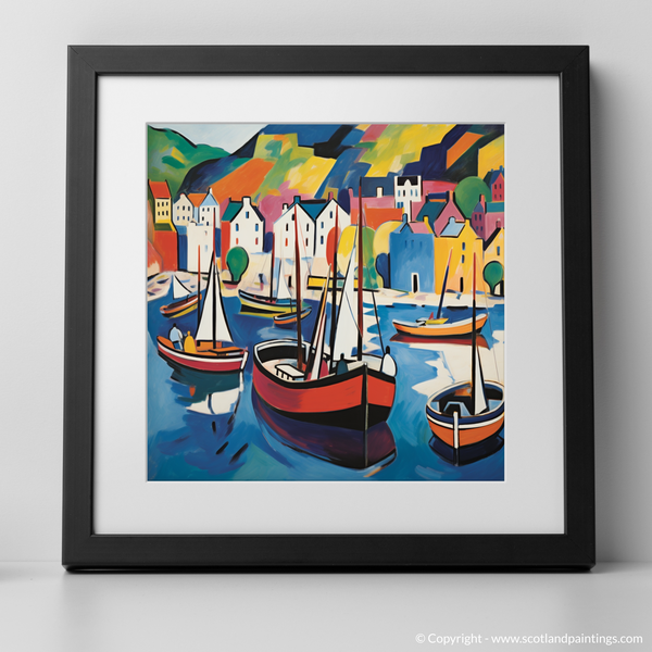 Framed version of Portree Harbour