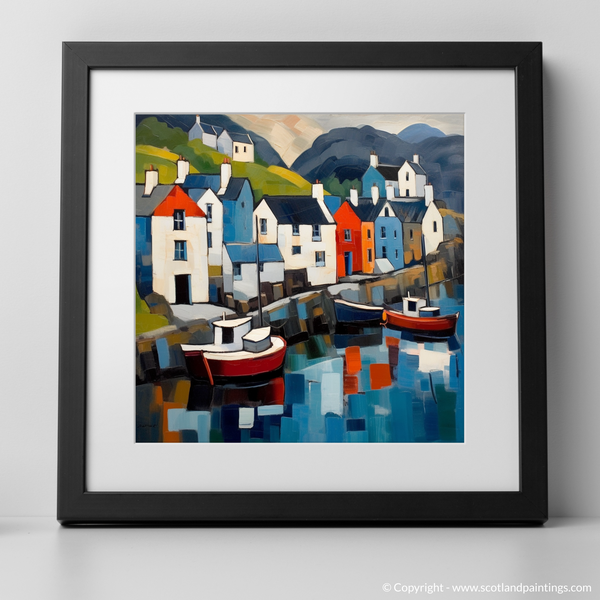 Framed version of Portree Harbour