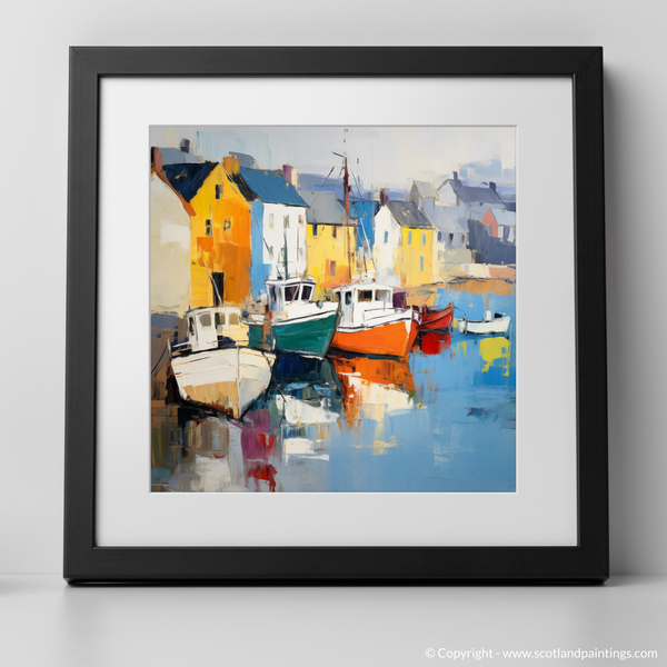 Framed version of Portree Harbour