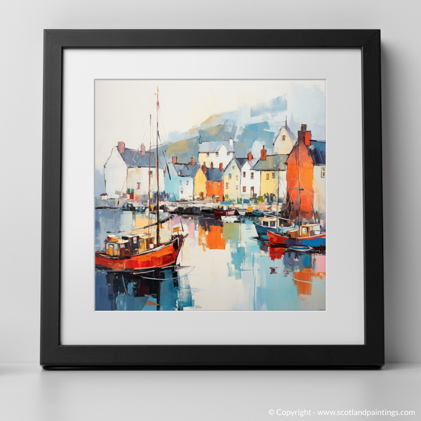 Framed version of Portree Harbour