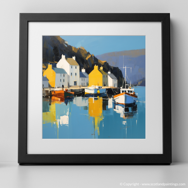 Framed version of Portree Harbour