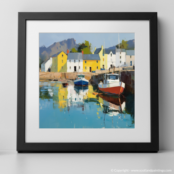 Framed version of Portree Harbour