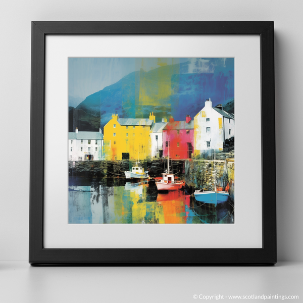 Framed version of Portree Harbour