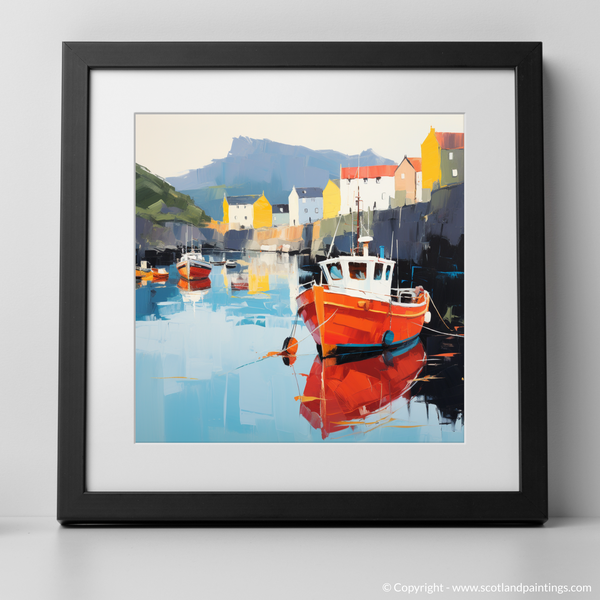 Framed version of Portree Harbour