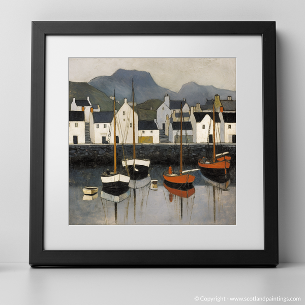 Framed version of Portree Harbour