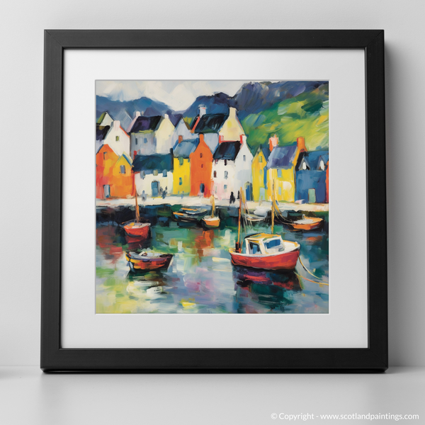 Framed version of Portree Harbour