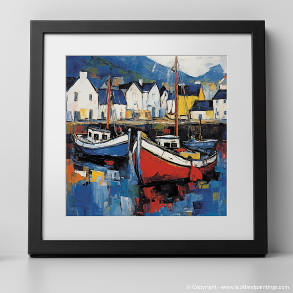 Framed version of Portree Harbour