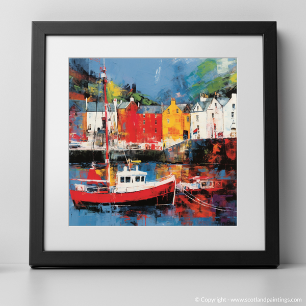 Framed version of Portree Harbour