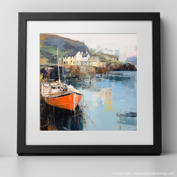 Framed version of Portree Harbour