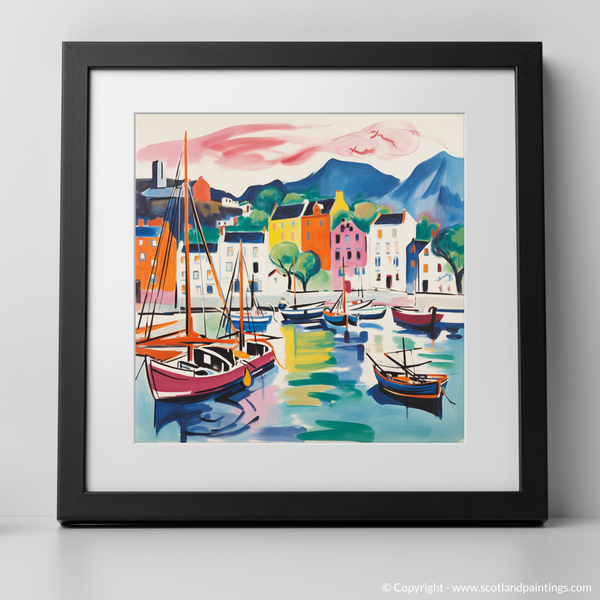 Framed version of Portree Harbour