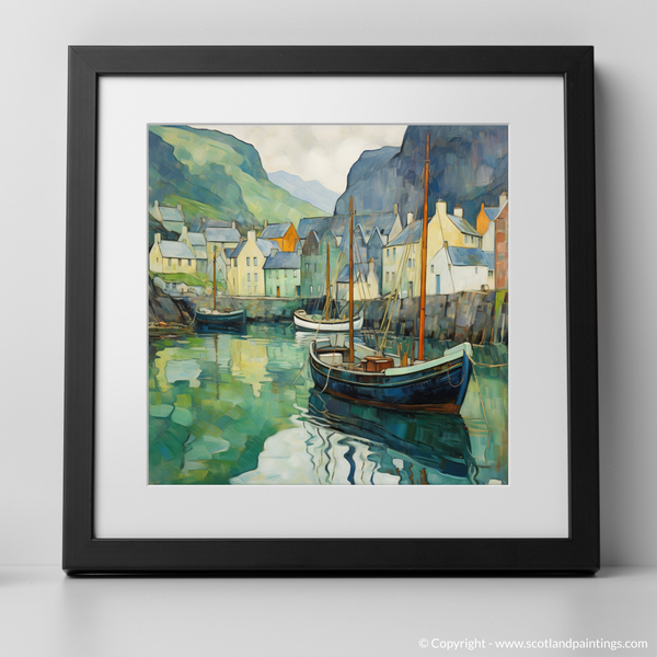 Framed version of Portree Harbour