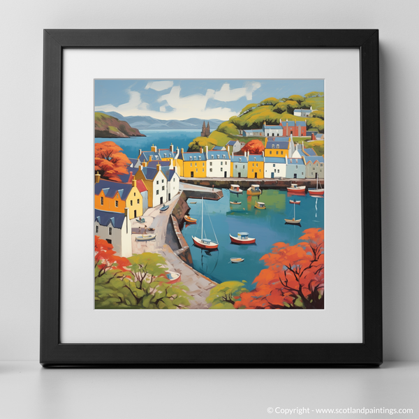 Framed version of Portree Harbour