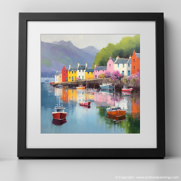 Framed version of Portree Harbour