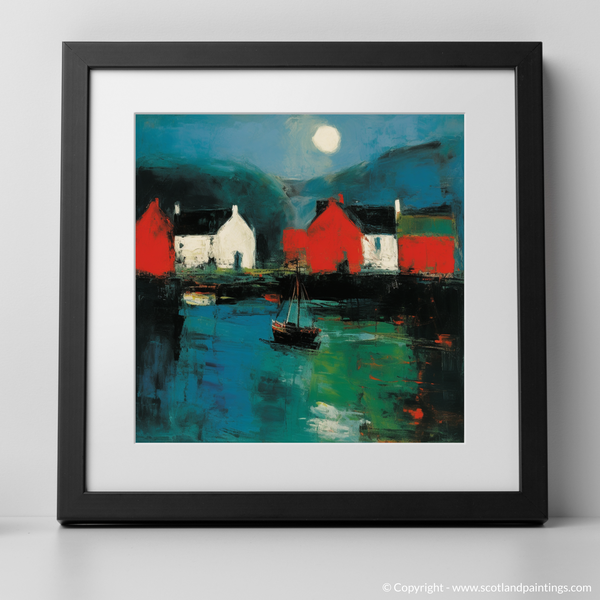 Framed version of Portree Harbour