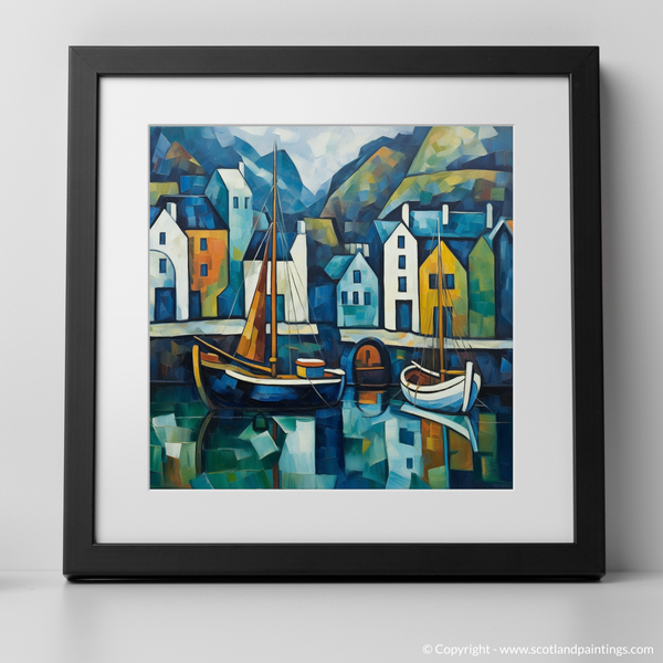 Framed version of Portree Harbour