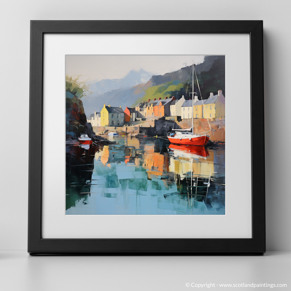 Framed version of Portree Harbour