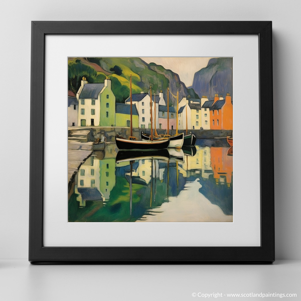 Framed version of Portree Harbour