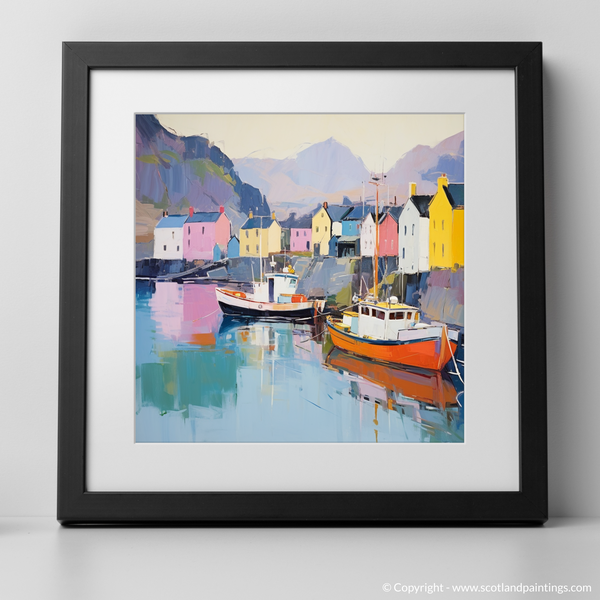 Framed version of Portree Harbour