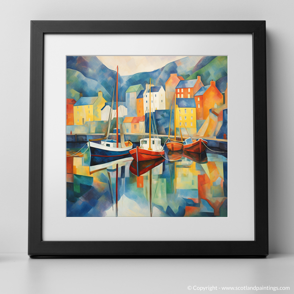 Framed version of Portree Harbour