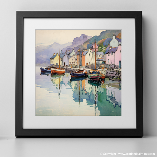 Framed version of Portree Harbour