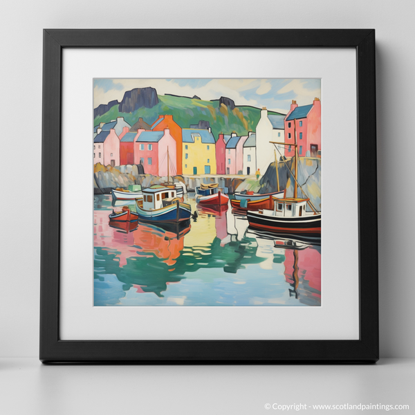 Framed version of Portree Harbour