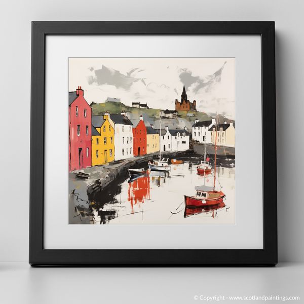 Framed version of Portree Harbour