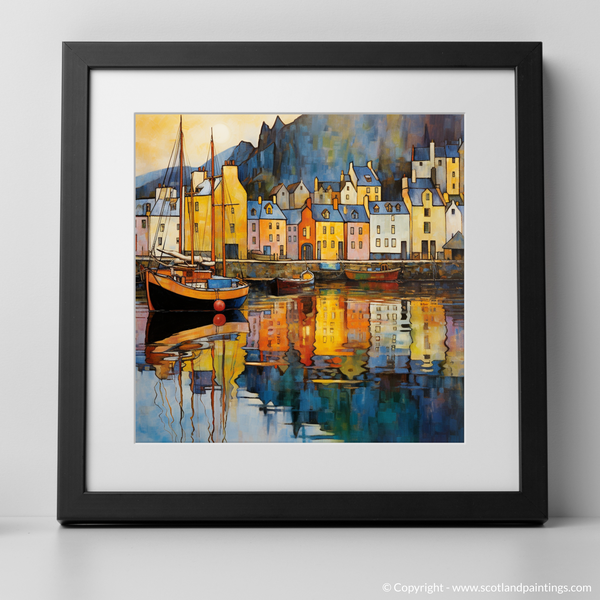 Framed version of Portree Harbour