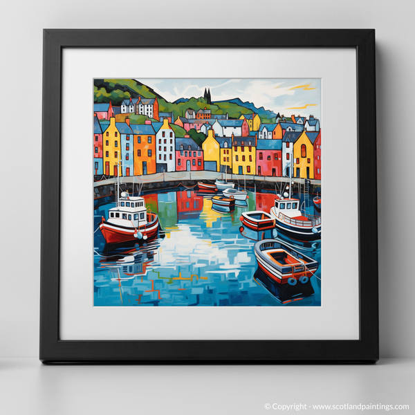 Framed version of Portree Harbour