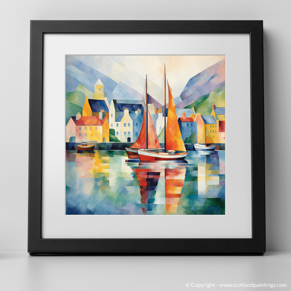 Framed version of Portree Harbour