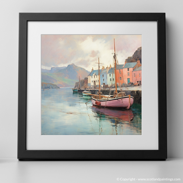 Framed version of Portree Harbour