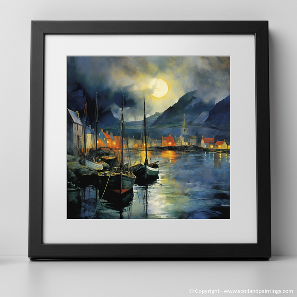 Framed version of Portree Harbour