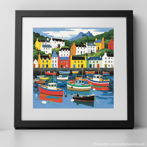 Framed version of Portree Harbour