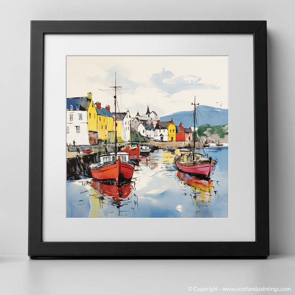 Framed version of Portree Harbour