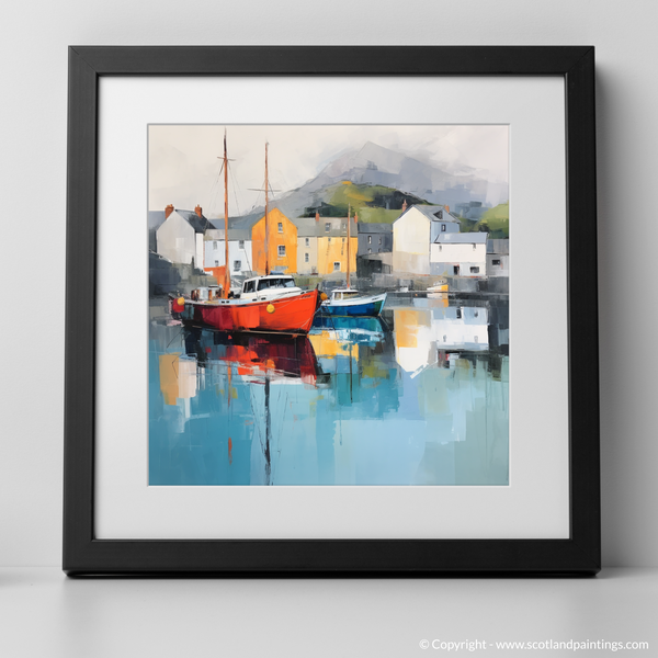 Framed version of Portree Harbour